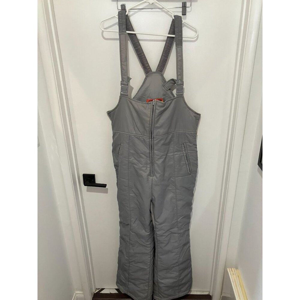 ESP Men's Vintage Y2K Ski Bib, Gray, Size XL